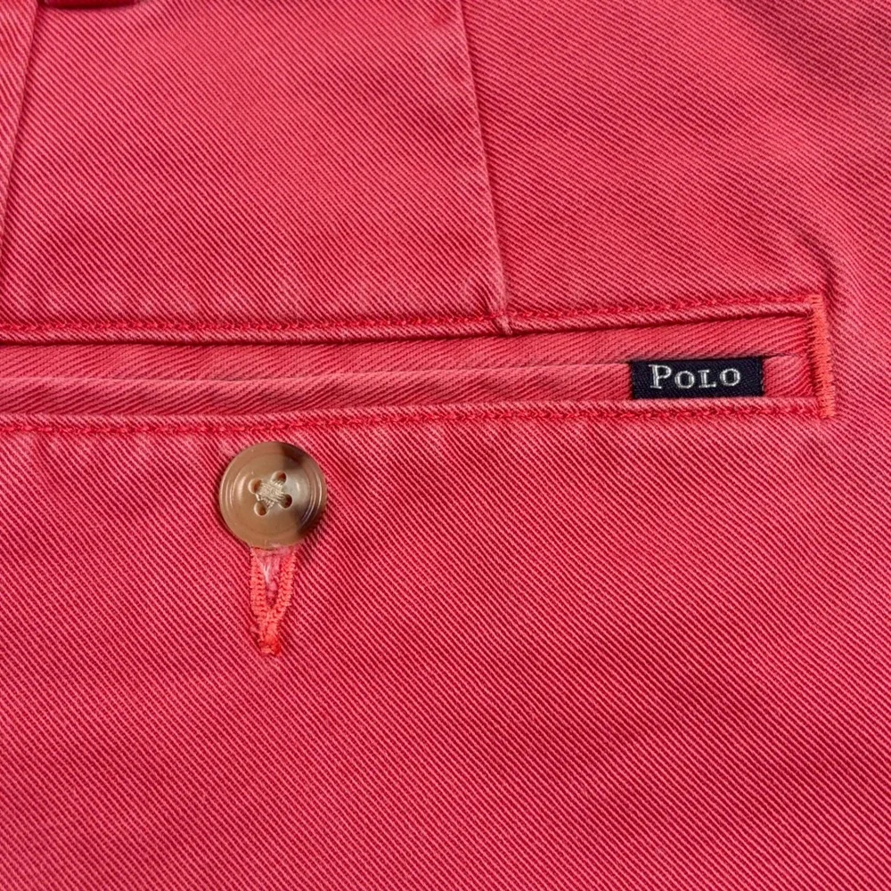 Polo Ralph Lauren Chino Shorts Men 38 Light Red Classic Fit 9